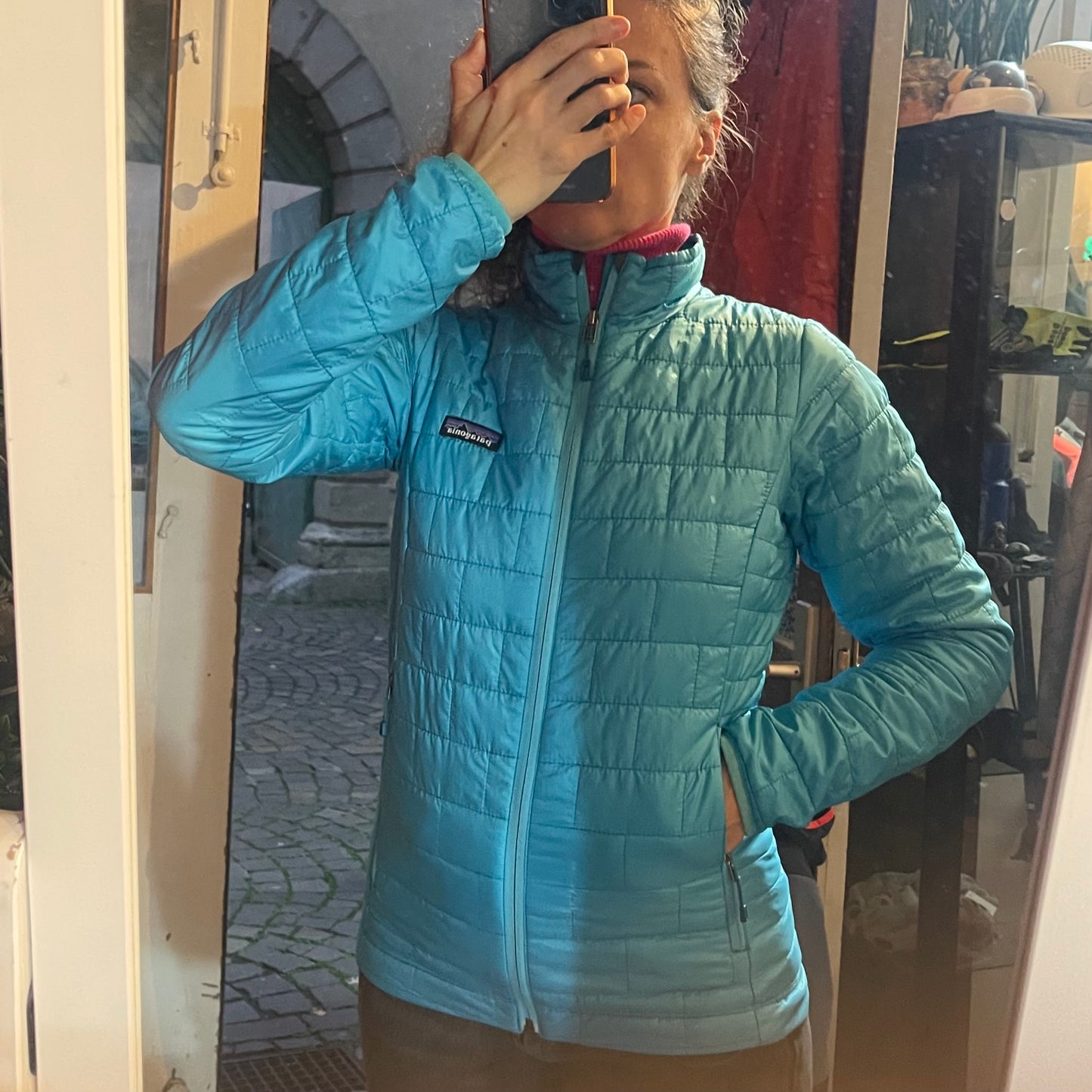 Patagonia Isolations Jacke (XS Damen) Nano Puff blau