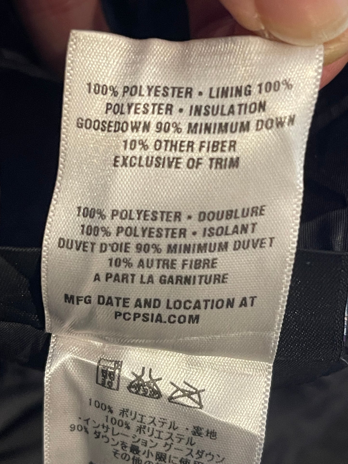 Patagonia Daunen Jacke (S Damen) wasserabweisend mit Kapuze schwarz