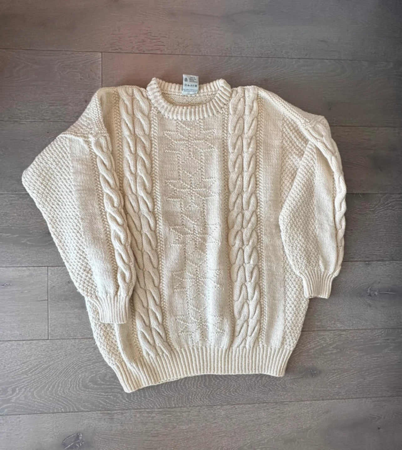 Strick Pullover von Dale of Norway XL weiß 100% Schurwolle