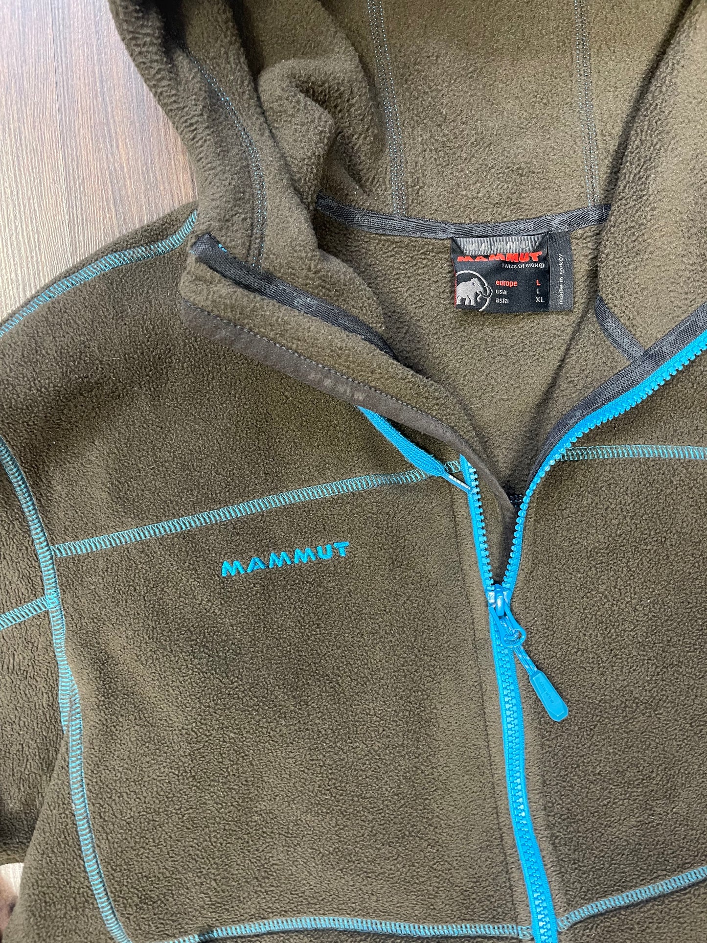 Fleece Jacke von Mammut (L Herren) Kapuzenjacke braun