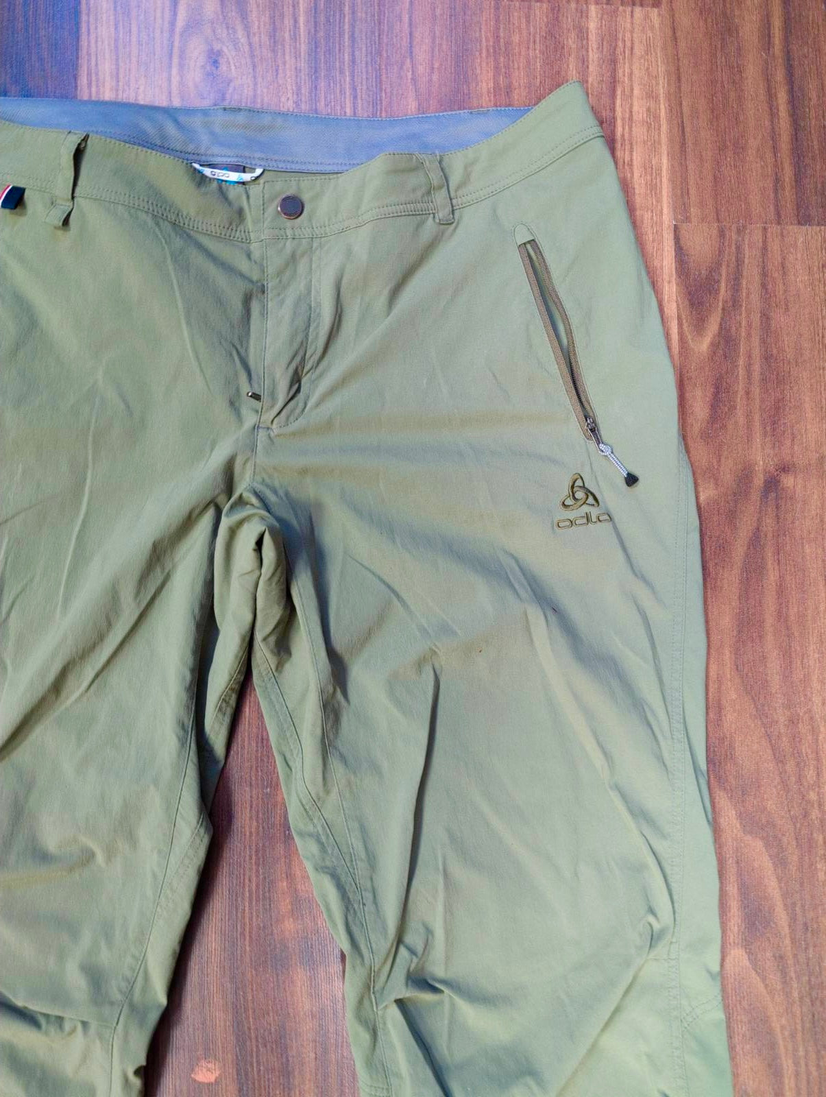 Leichte Outdoor Hose von Odlo (XL : 44 Damen) Olive grün - wanderlich.com