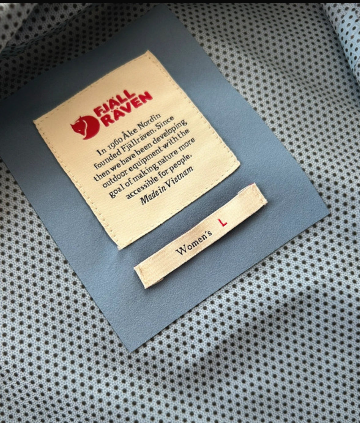 Fjällräven 2,5L Regen Jacke (L Damen) HYDRATIC JACKET stahlblau