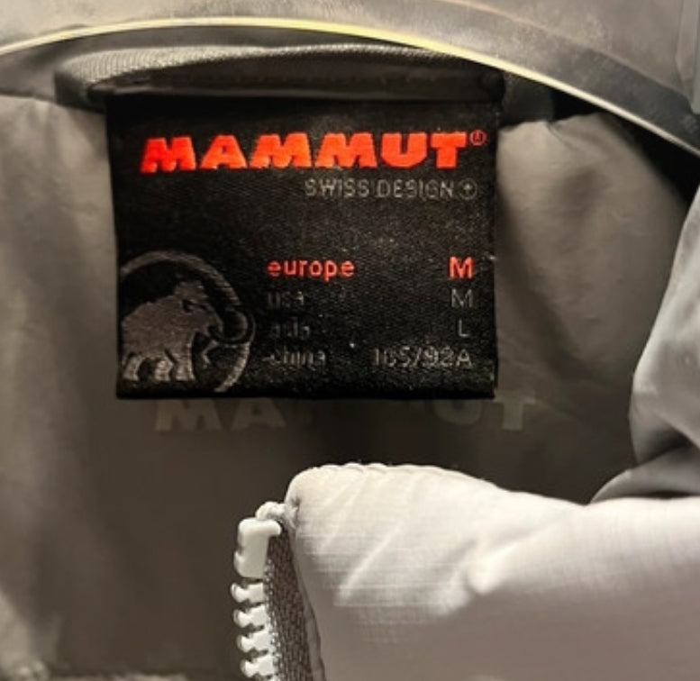 Daunen Wende Jacke von Mammut (S/M Herren / M/L Damen) hellgrau