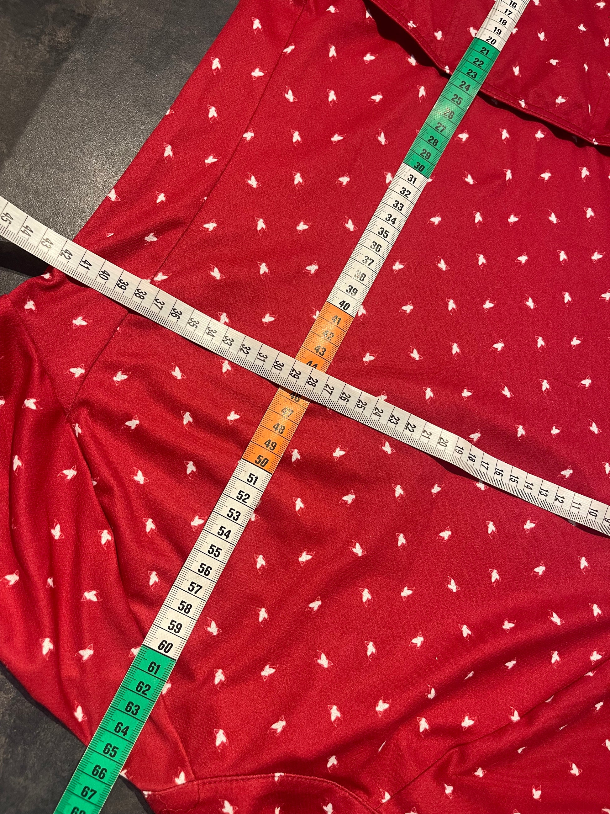 Radtrikot neck zip (Damen S) von Vaude rot mit Print - wanderlich.com
