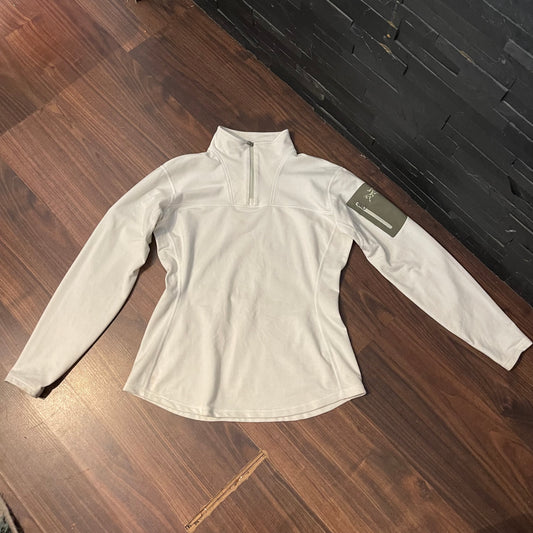 Longsleeve von Arcteryx (L Damen) Zipper Sweat Shirt weiß