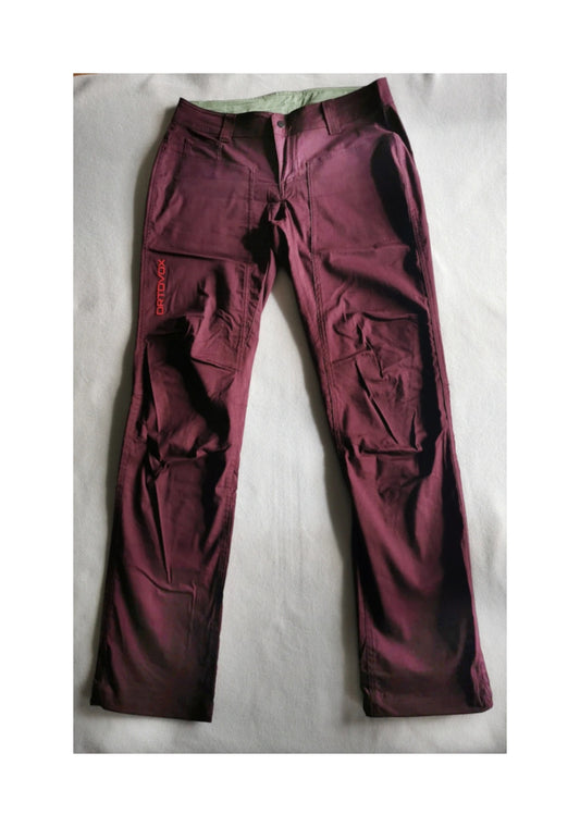 Trekking- Hose von Ortovox mit Merino (S Damen) bordeaux