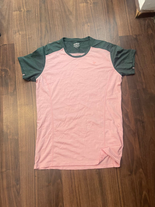 Merino T-Shirt von Norrøna (L Damen) grün rosa