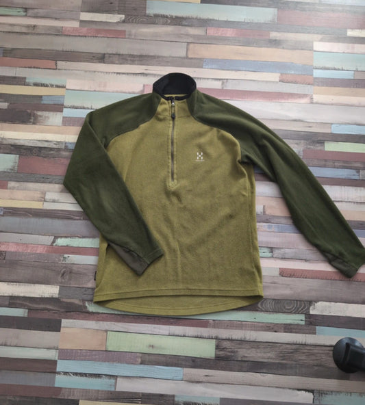 Fleece Pullover von Haglöfs (L Herren) Zip Sweatshirt khaki grün