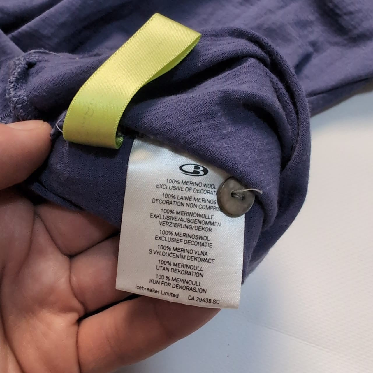 Longsleeve Icebreaker Merino (XL Damen) lila Ärmel 2/3