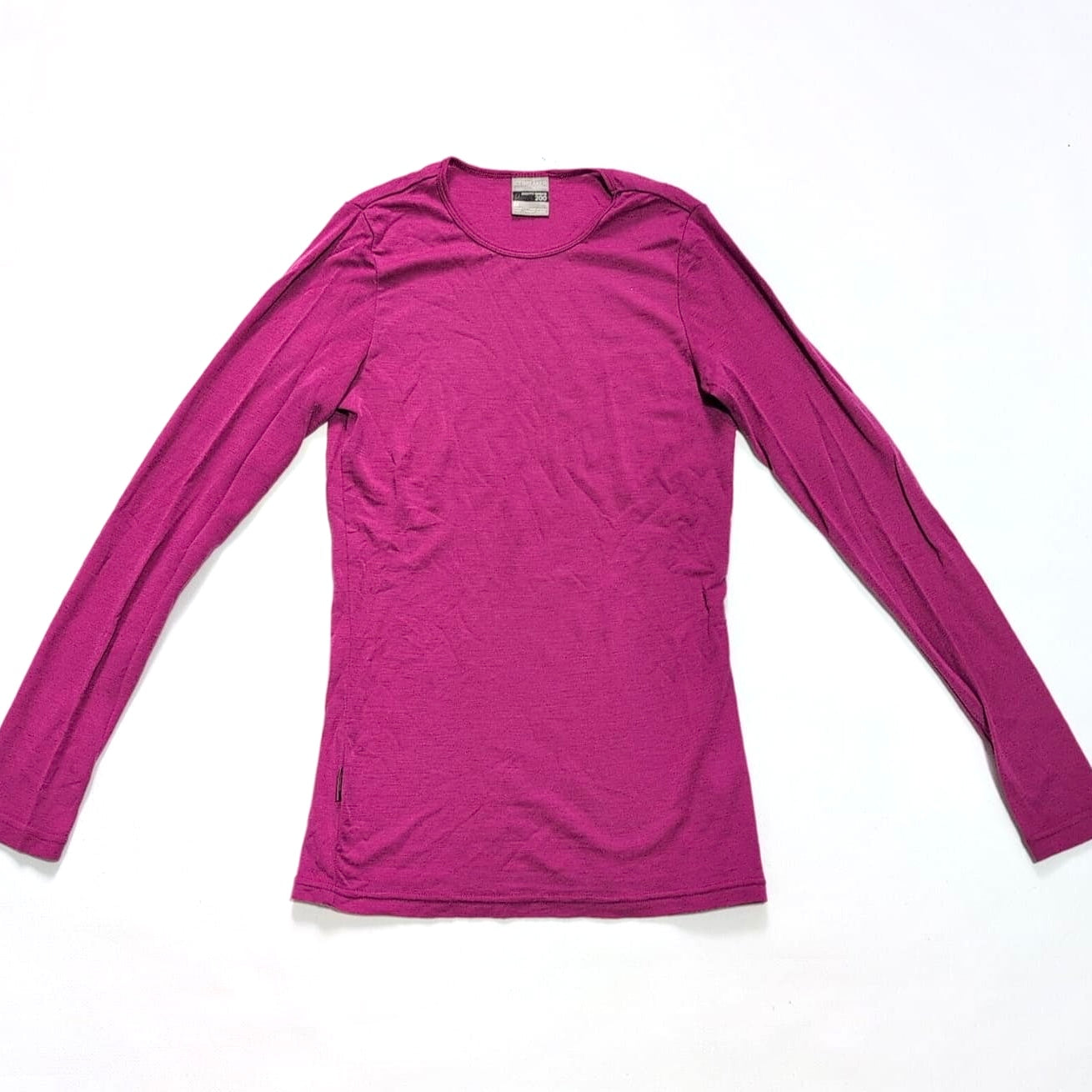 Merino Longsleeve Icebreaker (M Damen) Magenta pink