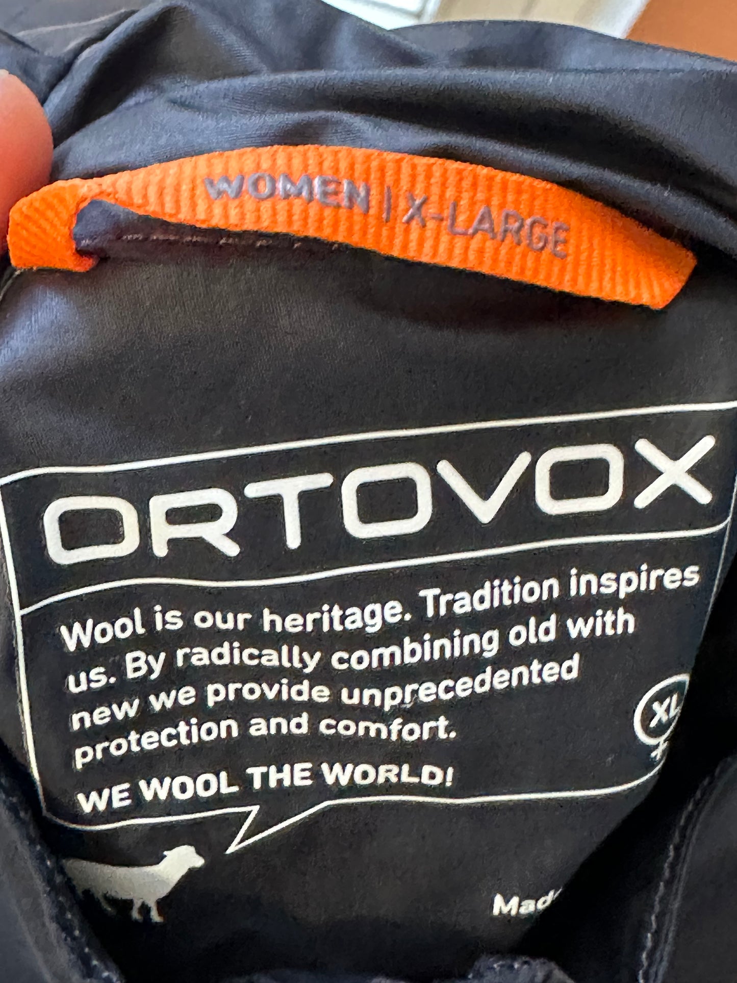 Ultraleichte Regen Jacke Ortovox (XL Damen) Merino inside blau schwarz