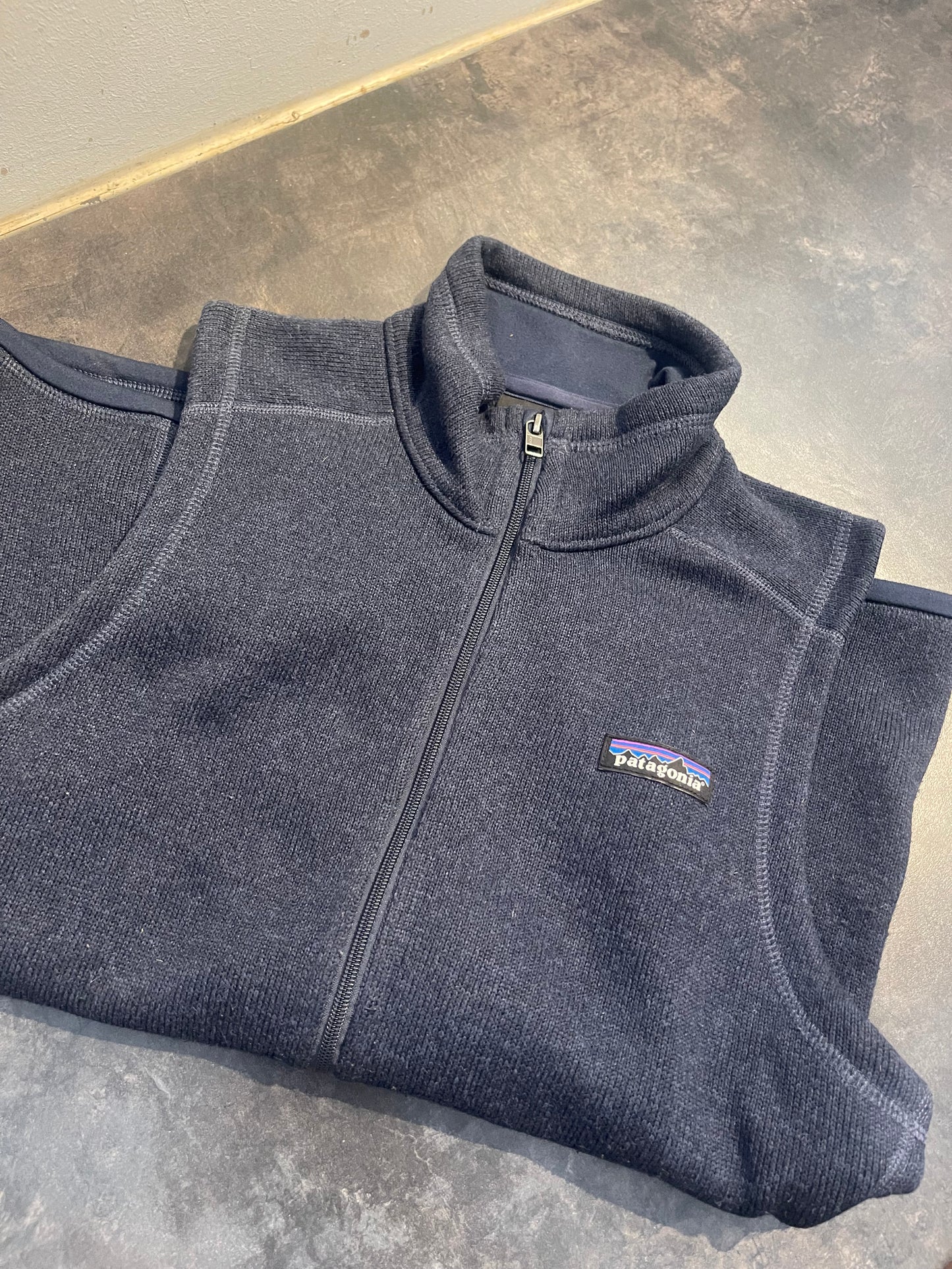 Weste Patagonia (S Damen) Better Fleece Strickoptik marineblau - wanderlich.com