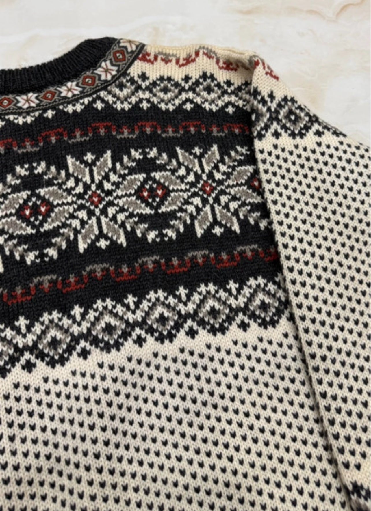 Strick Jacke Dale of Norway (M Herren /L Damen) weiß dunkelgrau