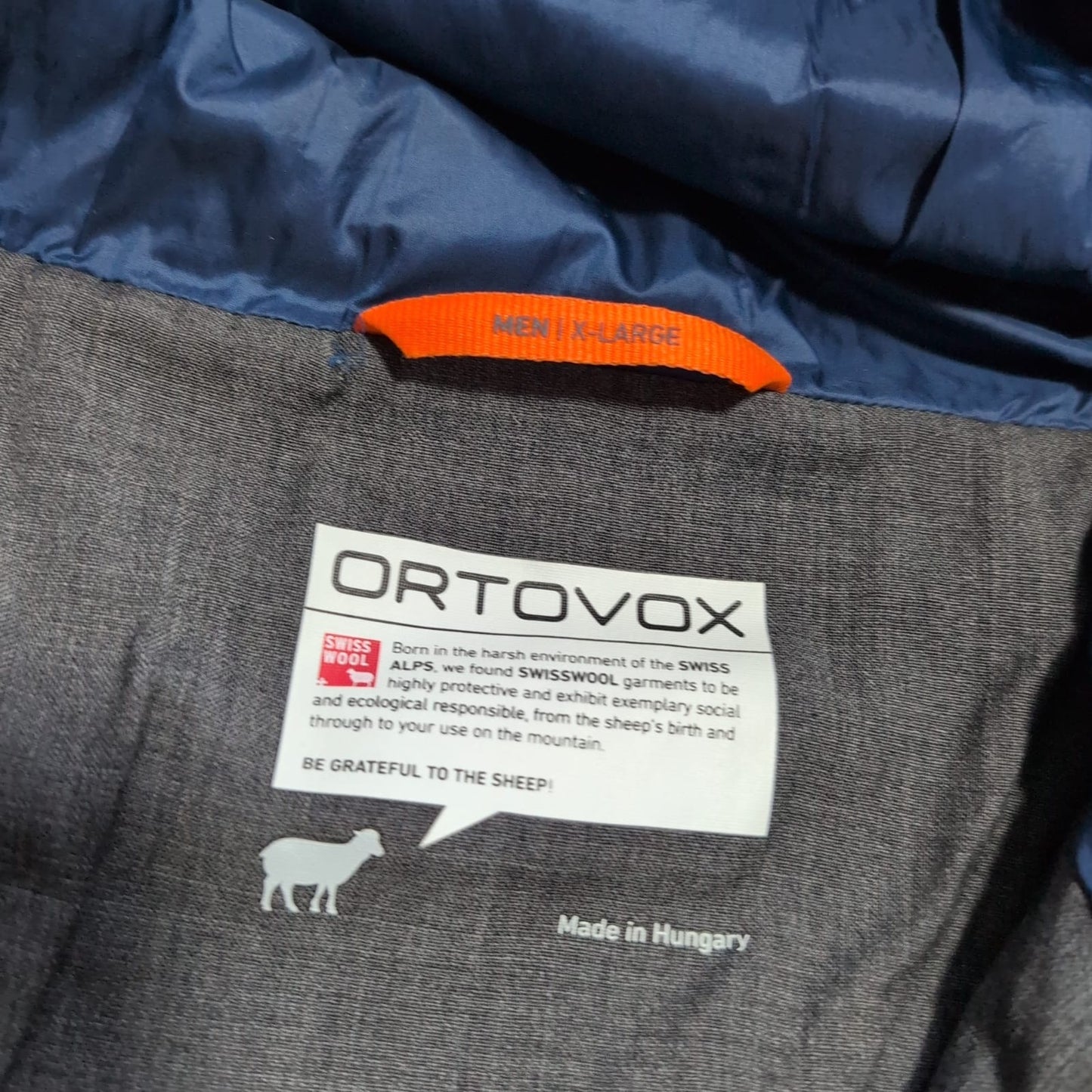 Warme Kapuzen Jacke von Ortovox (XL Herren) Swisswool bordeaux