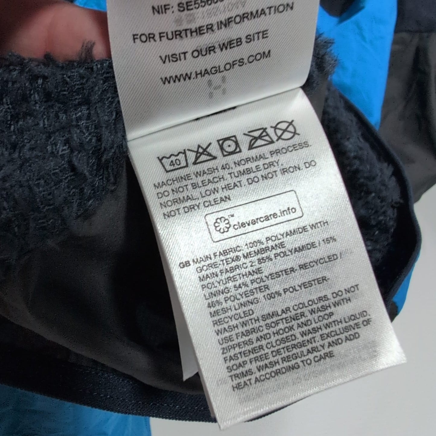 Funktions Jacke von Haglöfs (L Herren) Goretex + Insulation blau