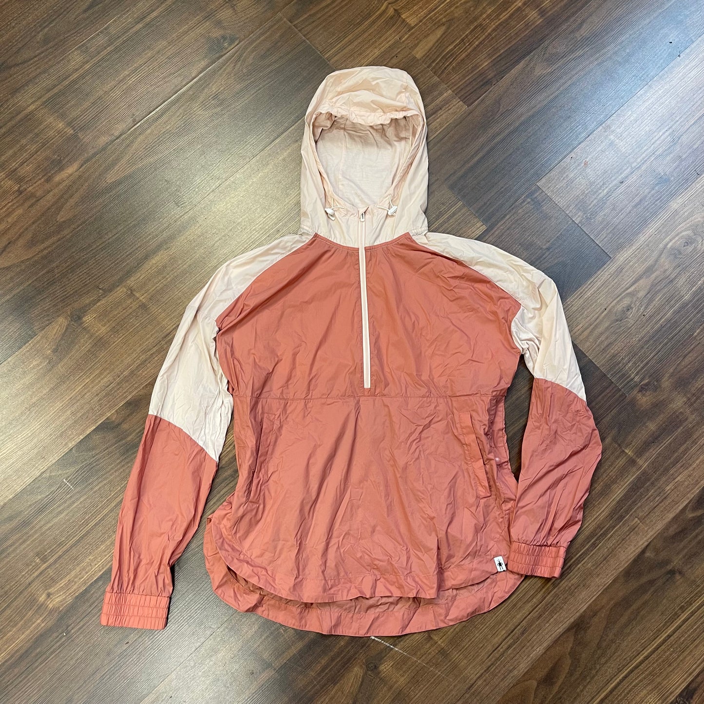 Ultraleichte Regen Jacke mit Merino (M / L Damen) Schlupfjacke rosa