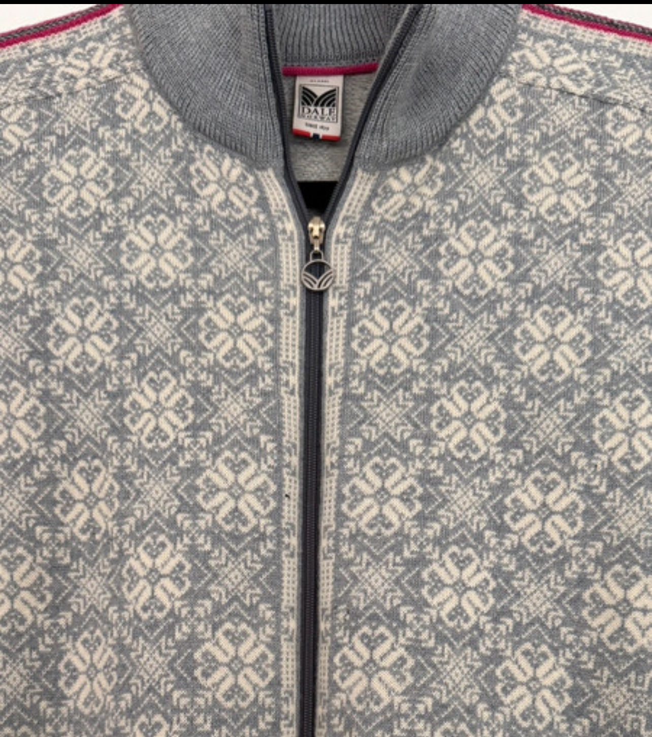 Merino Jacke von Dale of Norway (XL Damen) weiß grau