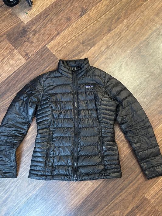 Patagonia Daunen Jacke (XS Damen) wasserabweisend schwarz