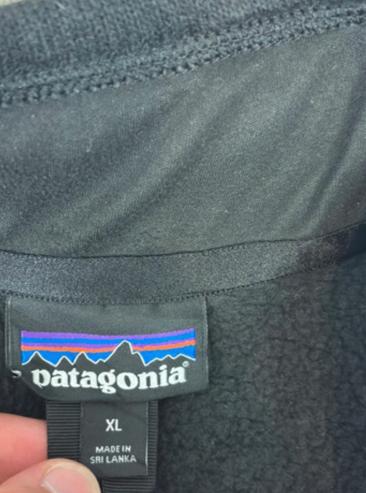 Strickoptik Fleece Weste von Patagonia (XL Herren) Better Sweater schwarz