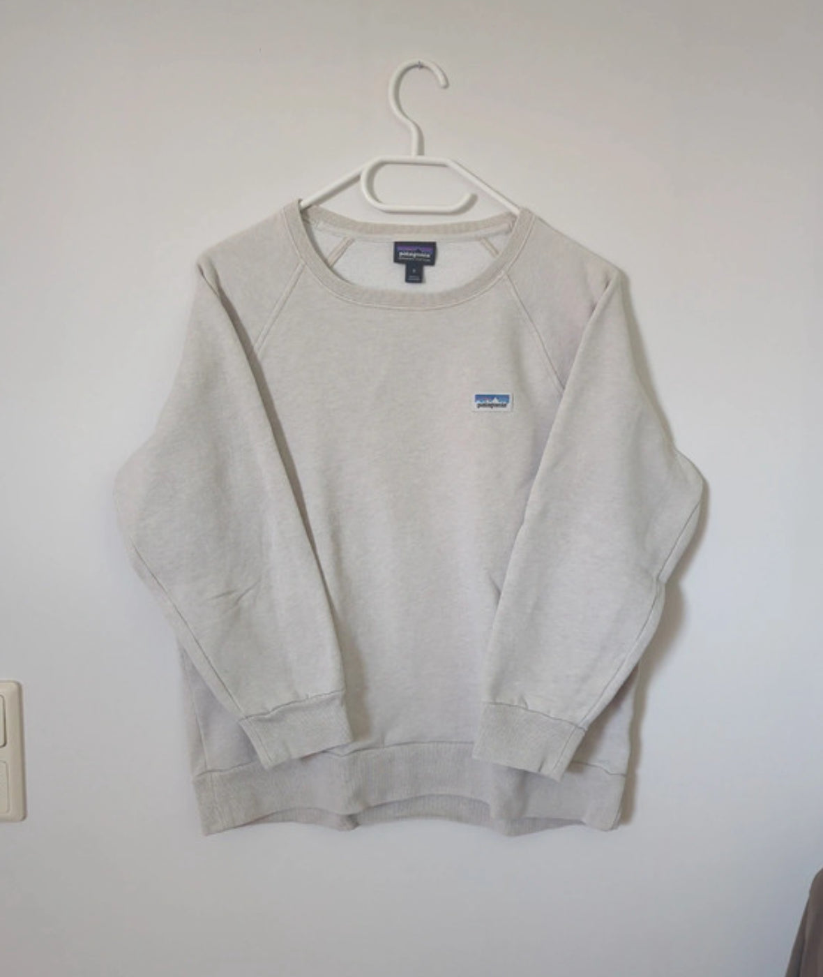 Pullover Patagonia (M Damen) Baumwolle hellgrau