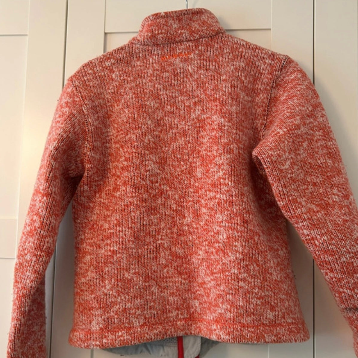 Strick Jacke von Mammut (S/ M Damen) Zipper Fleece mit Wolle orange