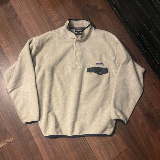 Patagonia Fleece Pullover (XL Herren) Synchilla creme