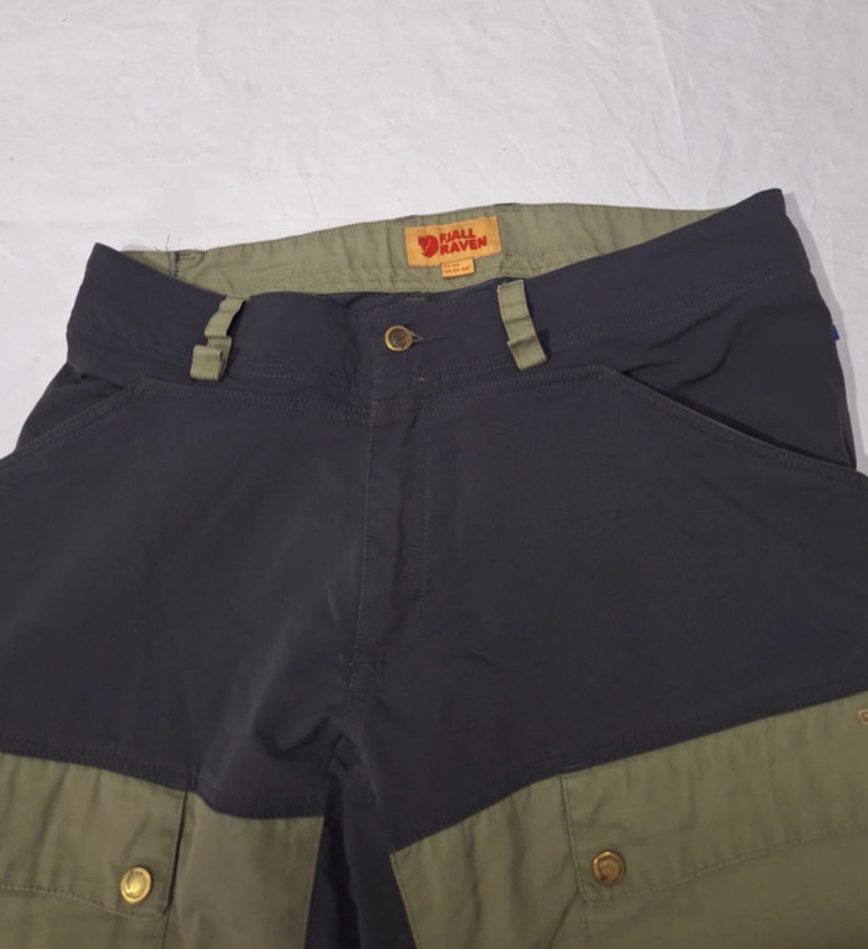 Hose von Fjällräven Keb G-1000 (L Herren) khaki schwarz