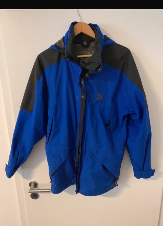 Regen Jacke von Salewa (M Herren) Goretex wasser-, winddicht blau
