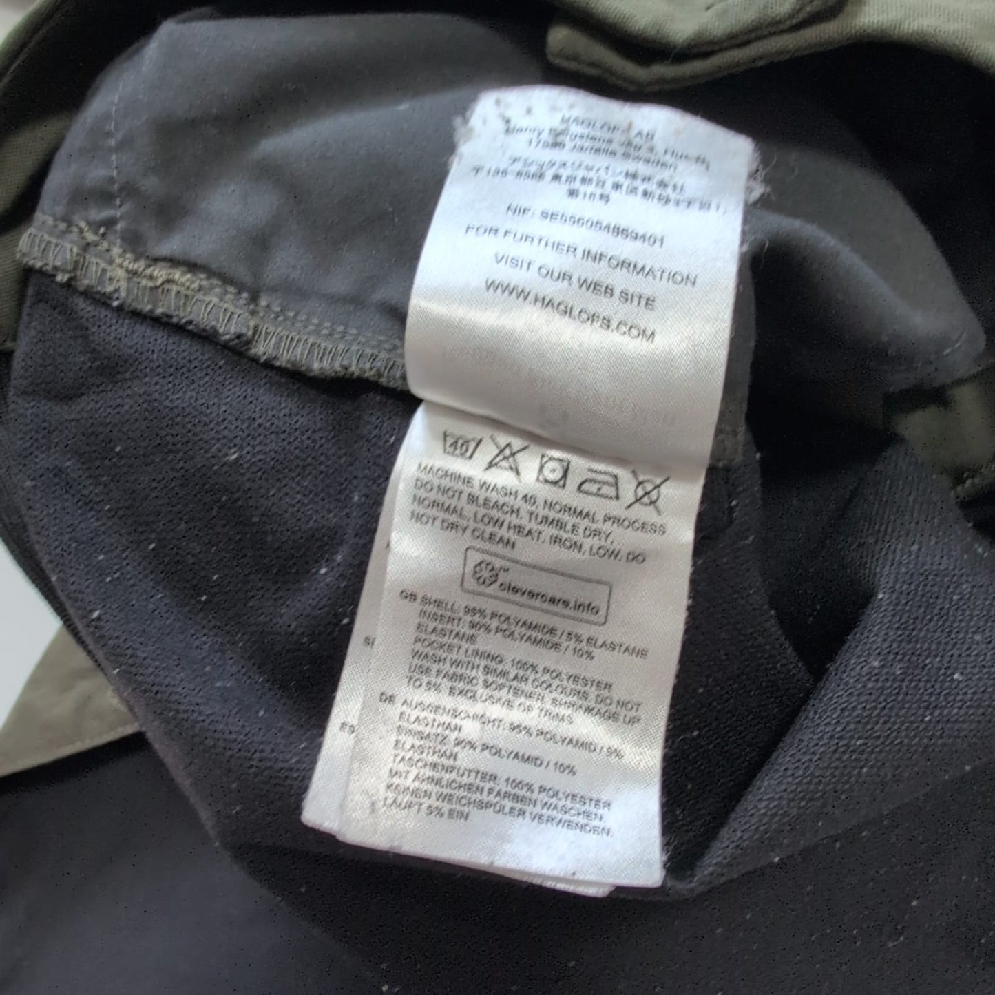Touren Hose von Haglöfs (M Herren) grau schwarz