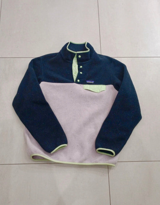 Fleece Pullover Patagonia Synchilla (M Herren / L Damen) marineblau lila