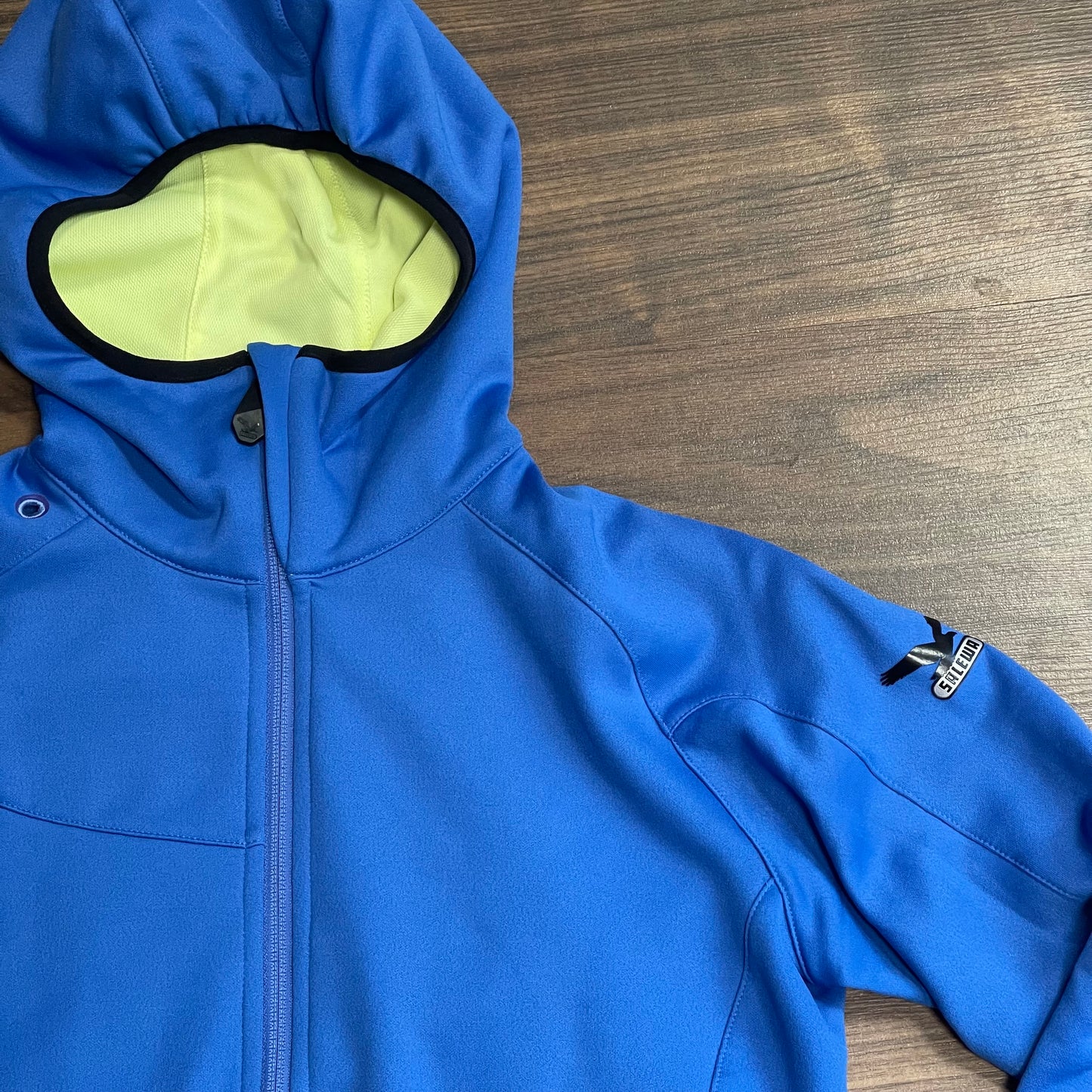 Fleecejacke von Salewa (L Damen) Zipper Hoodie blau