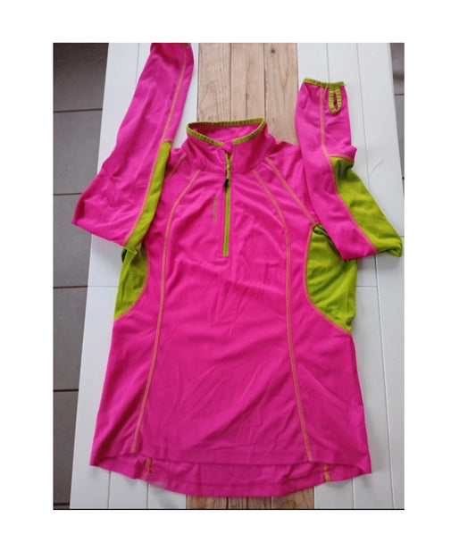 Thermo Longsleeve von Icepeak (L) Zipper Funktionsshirt pink