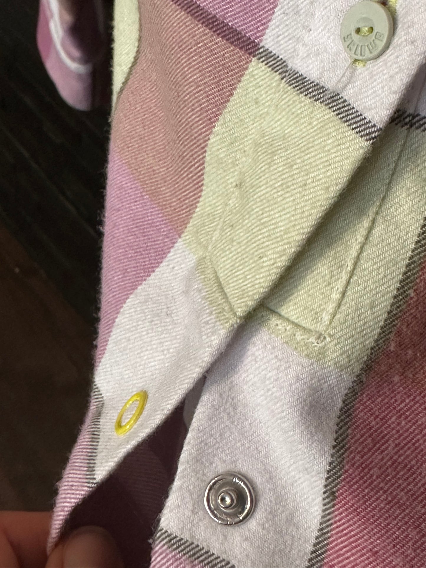 Flanell Hemd Salewa (S / M) Polarlite weiß rosa kariert