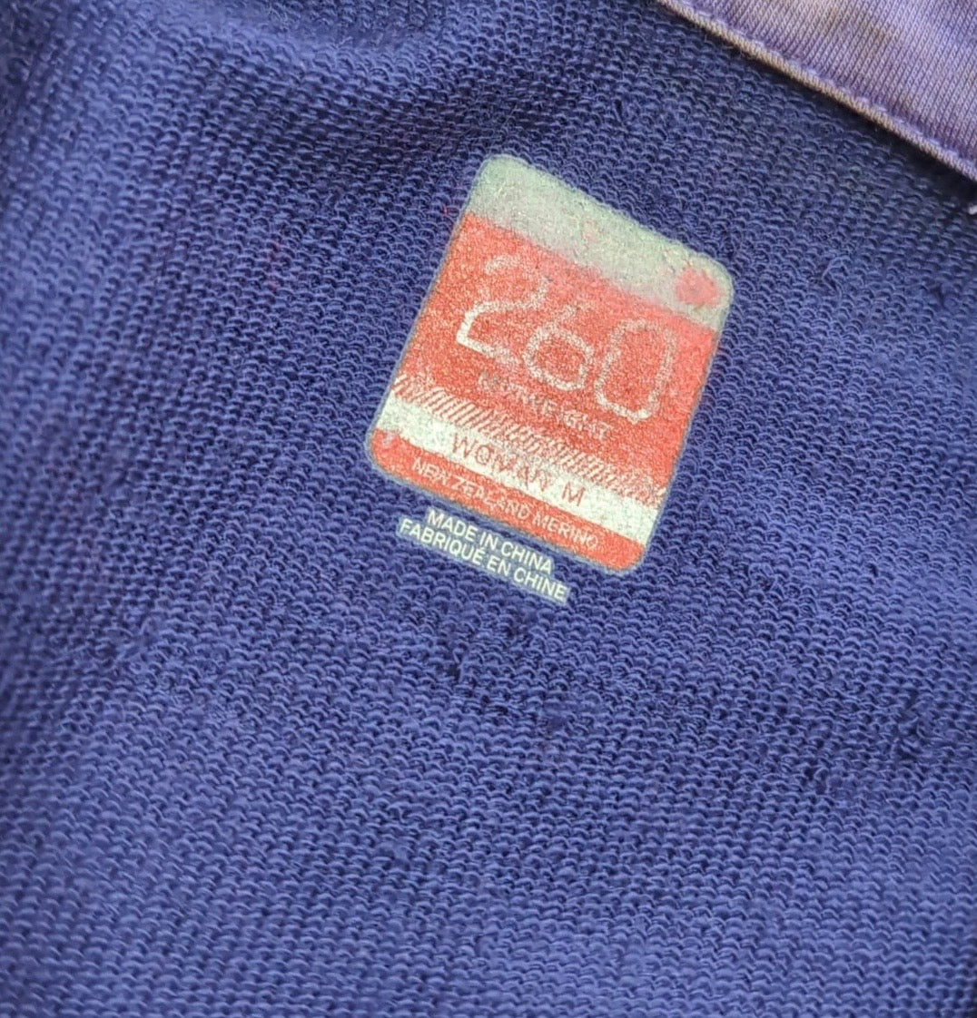 Warme 260 Merino Jacke von Icebreaker (M Damen) lila mit Kapuze