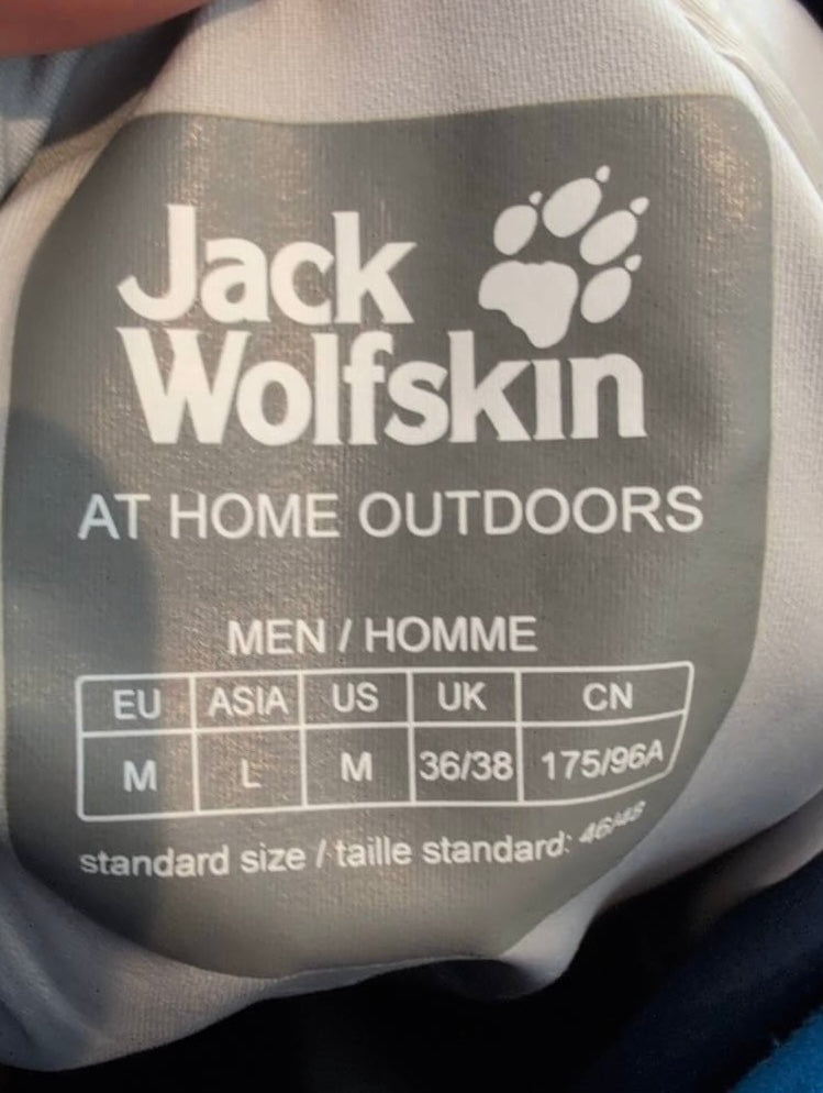 Softshell Regen Jacke Jack Wolfskin (M Herren) HyProof blau