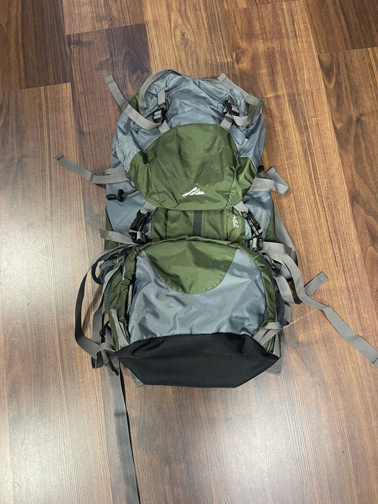 Trekking Rucksack von Loowoko 45+5 Liter khaki grau