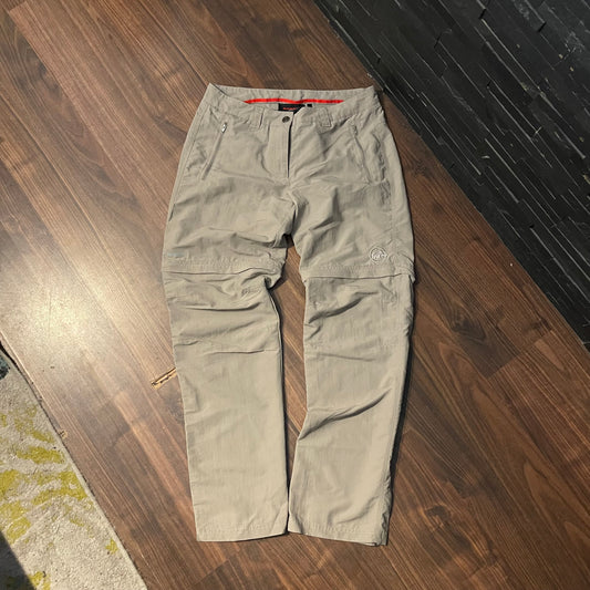 2-in-1 Hose von Mammut (M Damen) Zip-Off wasserabweisend beige