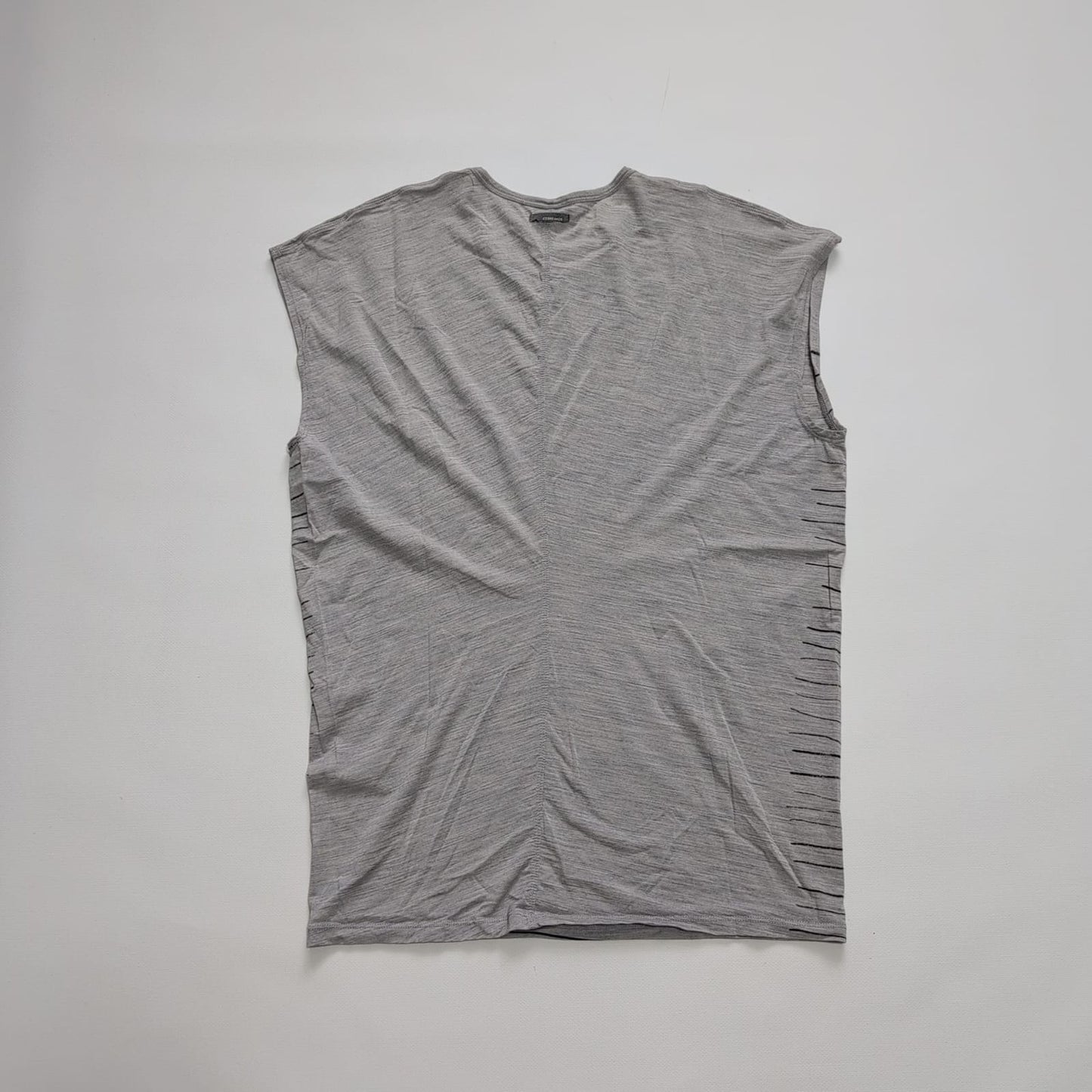Lockeres T-Shirt Damen S von Icebreaker Merino grau gestreift
