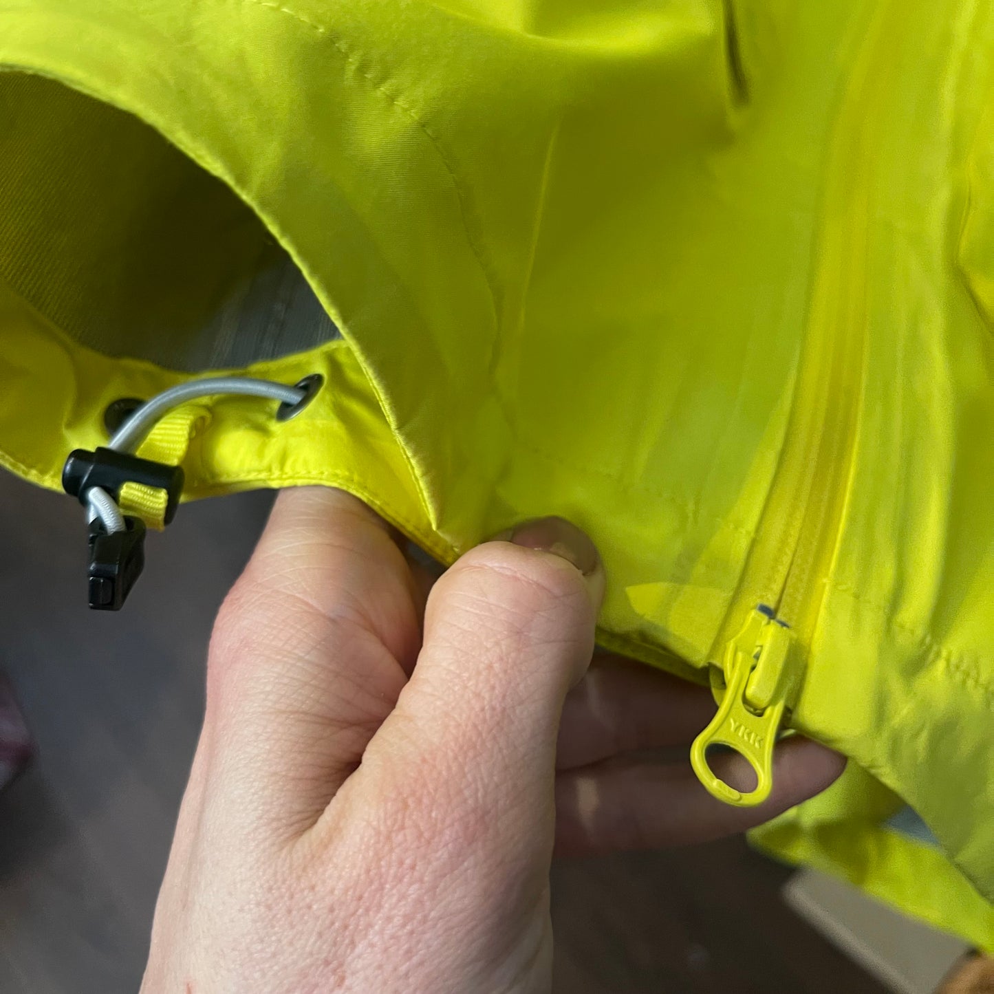 3-lagige Regen Parka von Bergans (Größe XS) Hardshell gelb