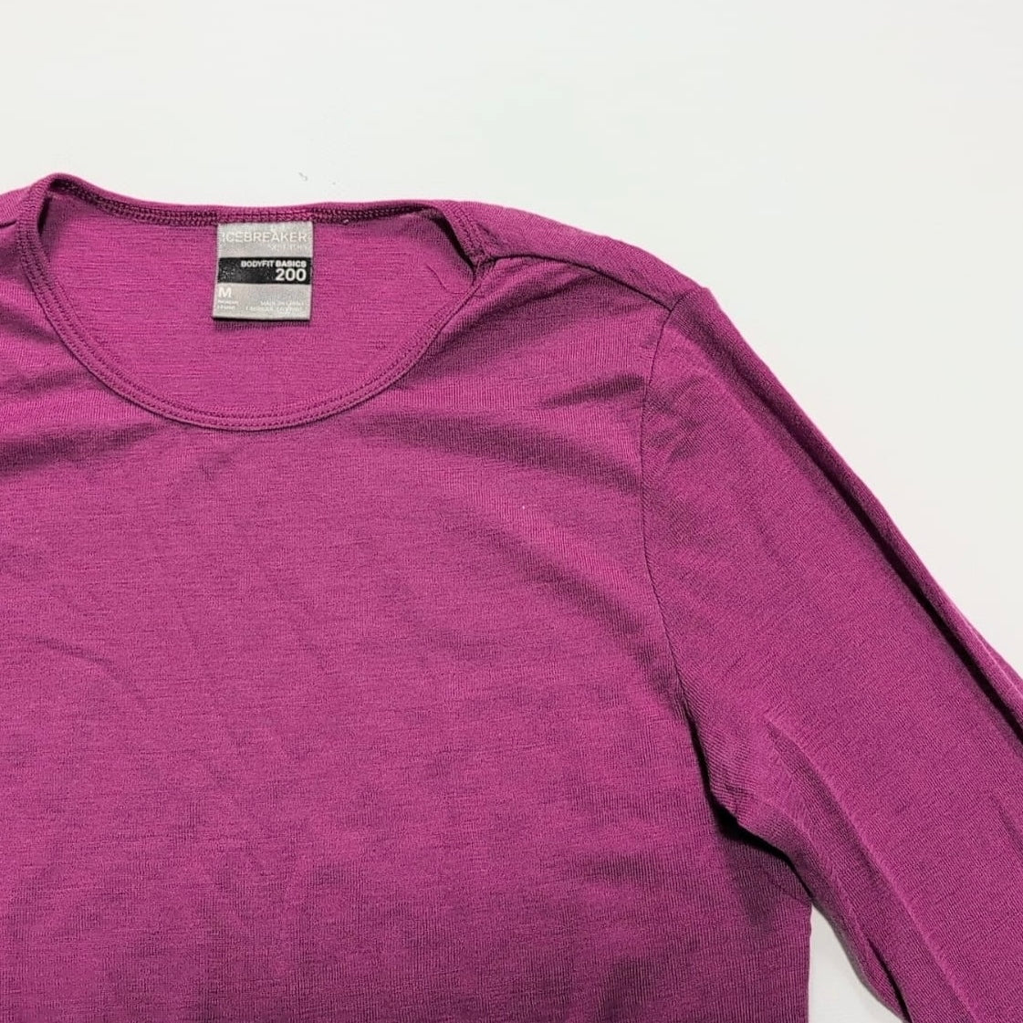 Merino Longsleeve Icebreaker (M Damen) Magenta pink