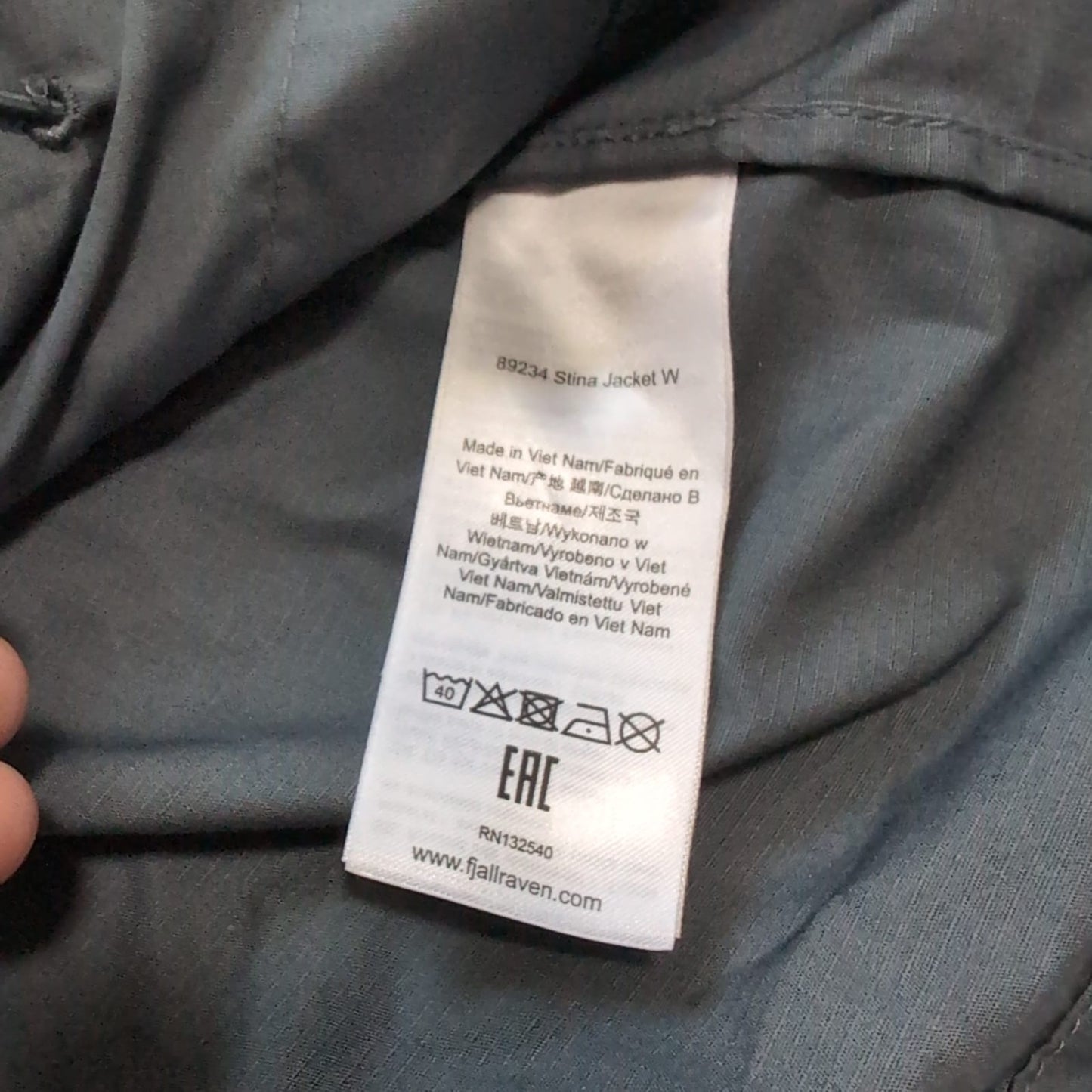 Fjällräven Jacke G-1000 (XS Damen) Stina stahl blau