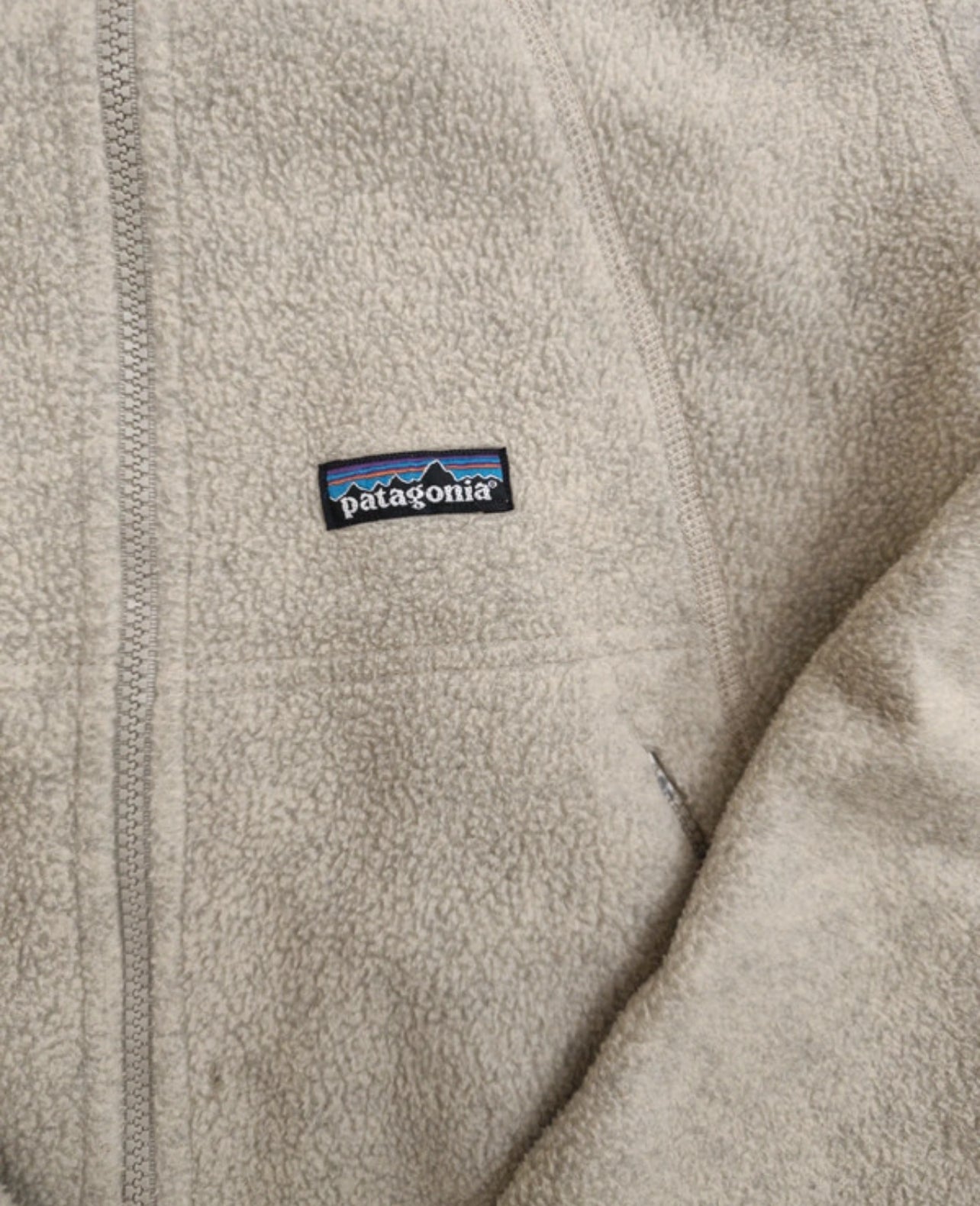 Patagonia Fleece Jacke warm synchilla (S Damen) beige