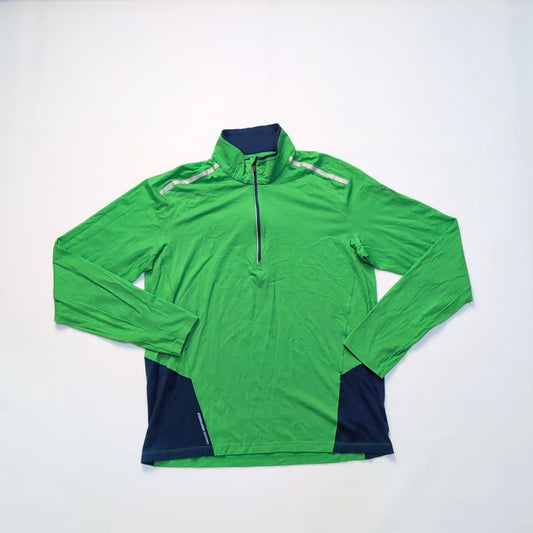 Langarm Shirt von Icebreaker Merino GT (L Herren) Zip Longsleeve grün