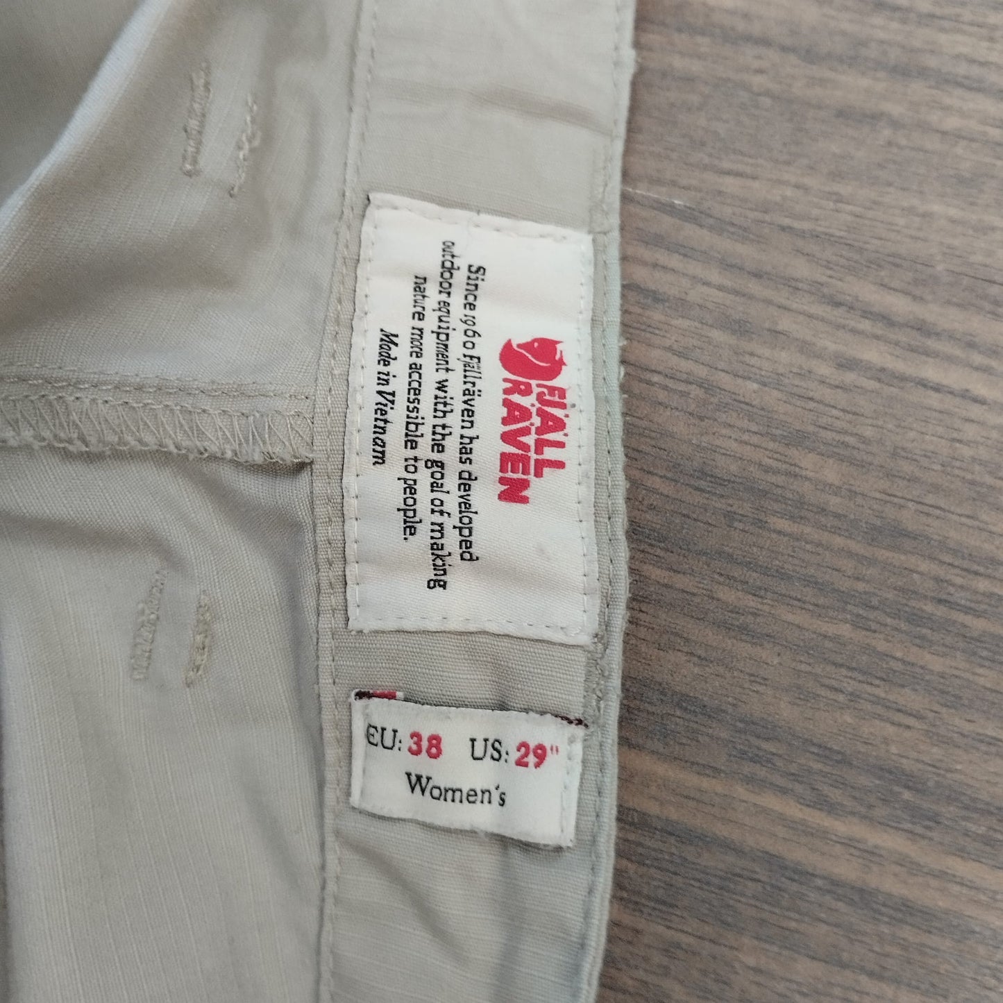 Zip Off Hose von Fjällräven (M /38 Damen) 2 in 1 creme