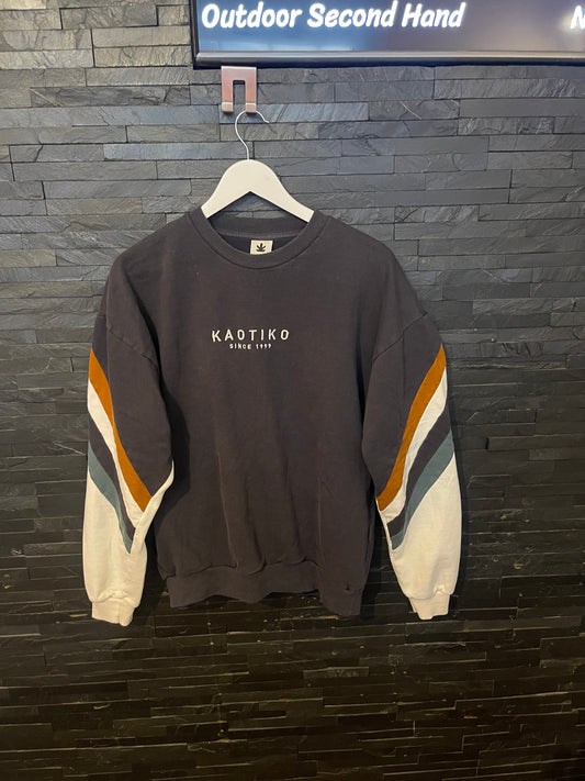 Pullover von Kaotiko S (Unisex) Sweatshirt marineblau braun weiß