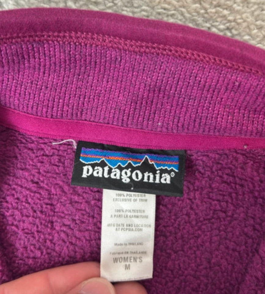 Patagonia Fleece Pullover (M Damen) Better Sweater Magenta