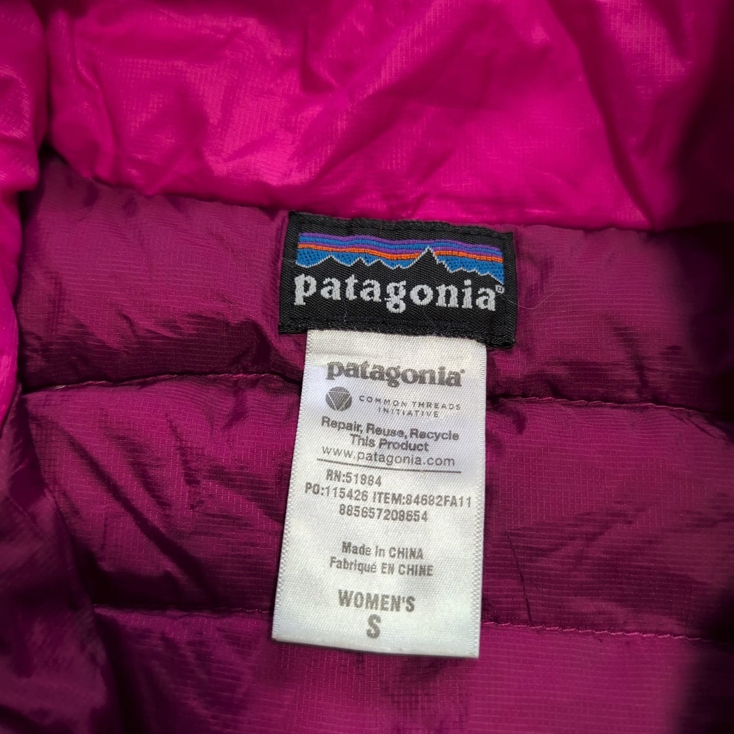 Patagonia Daunen Jacke (S Damen) Isolations- Steppjacke pink
