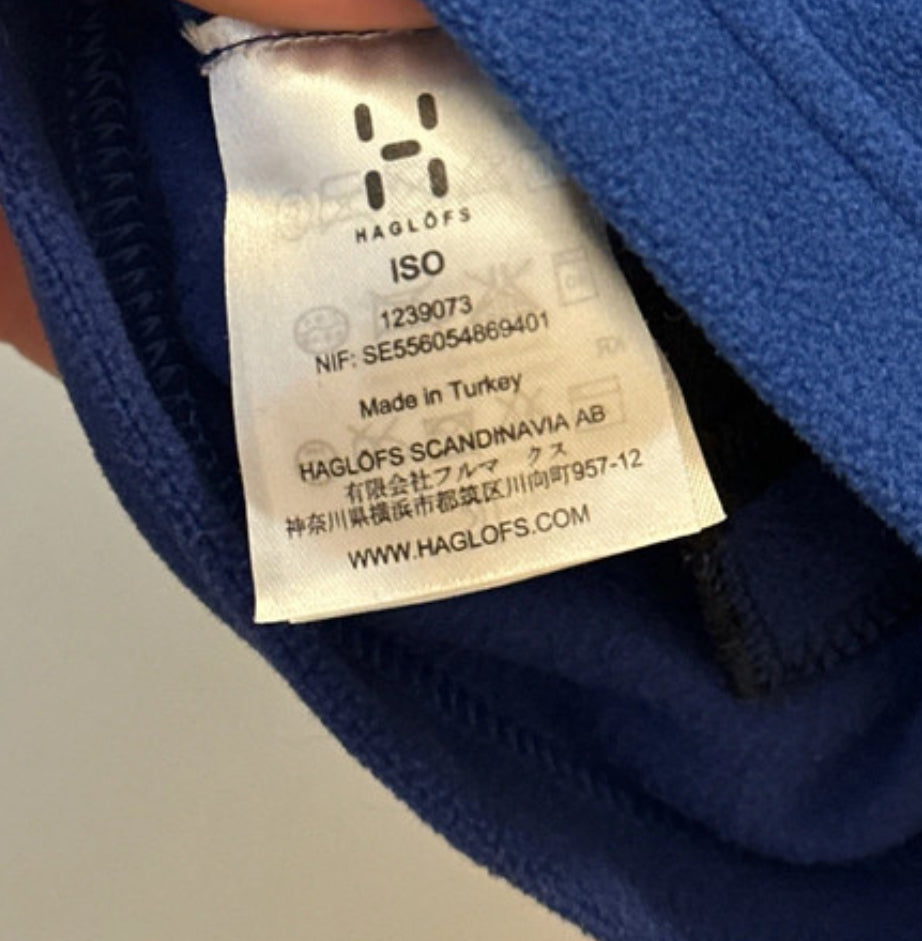 Fleece Jacke von Haglöfs (L Herren) Zipper Sweatshirt blau