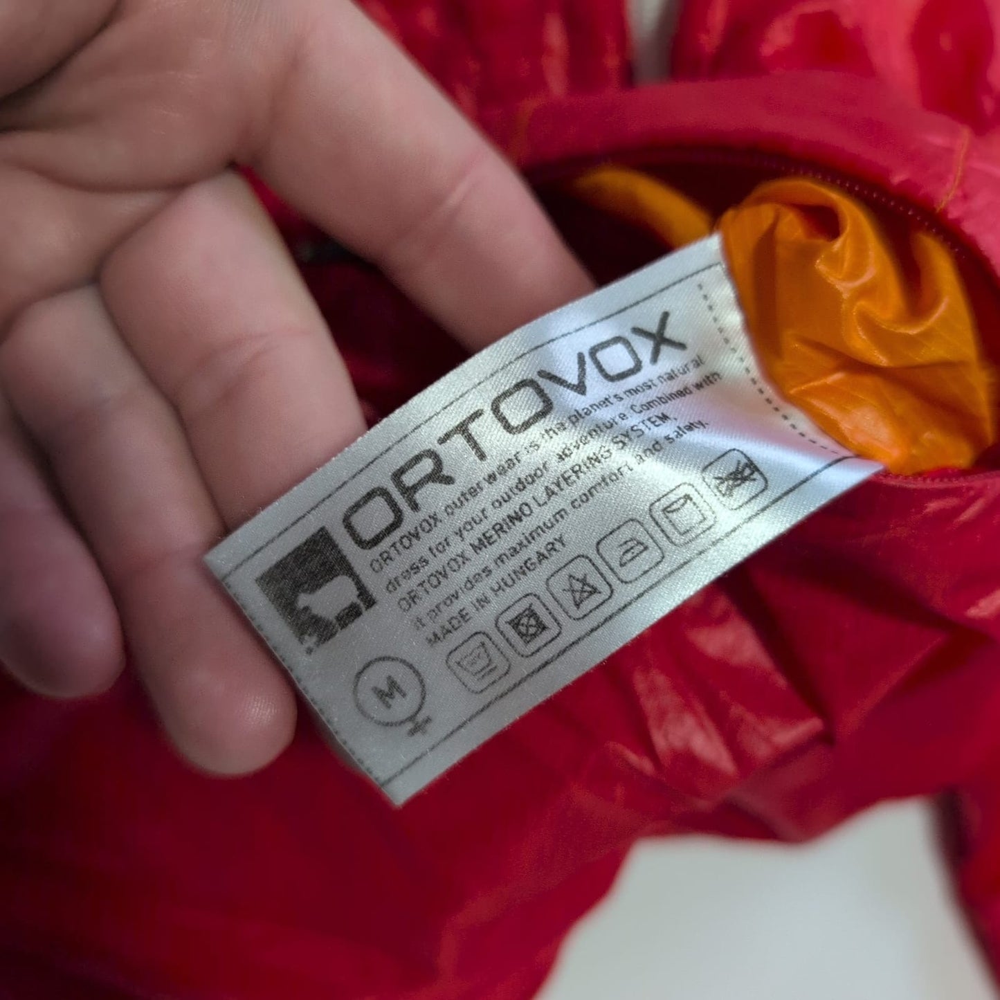 Wende Jacke Ortovox (M Damen) Swisswool Isolation rot orange