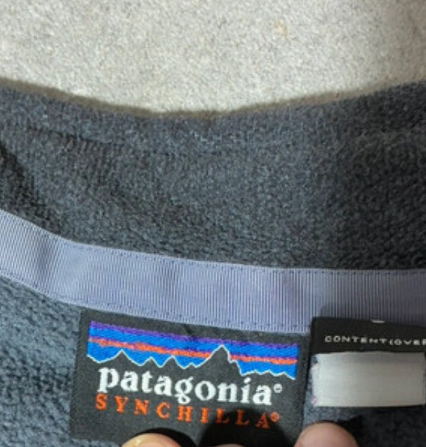 Patagonia Fleece Jacke ( S Damen) Zipper Sweatshirt Synchilla dunkelgrau